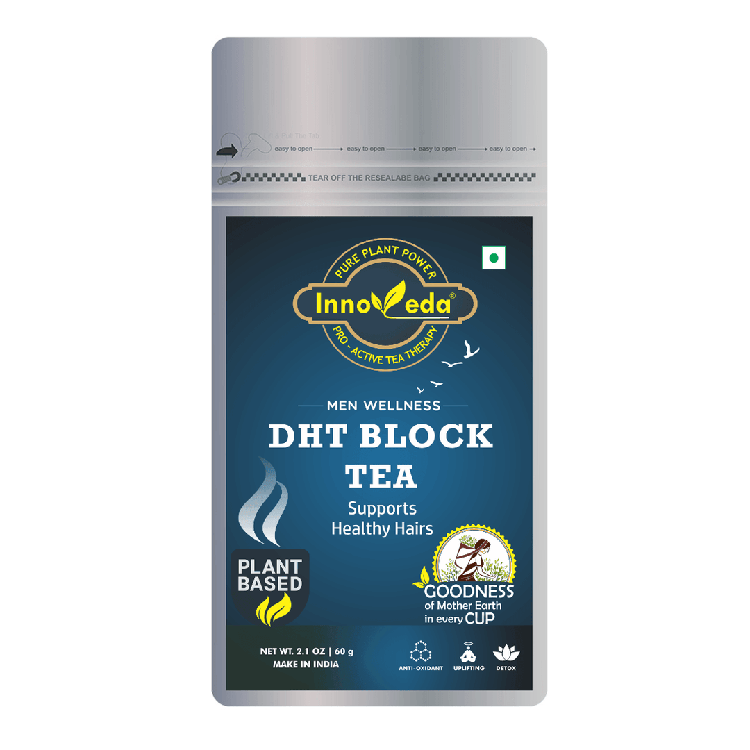 DHT Hair Tea For Hair Fall Control & New Follicles (30 Tea Cups) 60 Grams - INNOVEDA