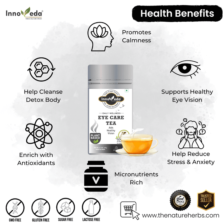 Eye Care Tea Helps with Eye Health and Vision (30 Tea Cups) 60 Grams - INNOVEDA