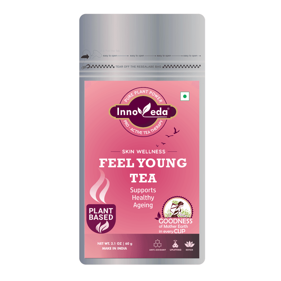 Feel Young Tea - Helps with Premature Ageing (30 Tea Cups) 60 Grams - INNOVEDA