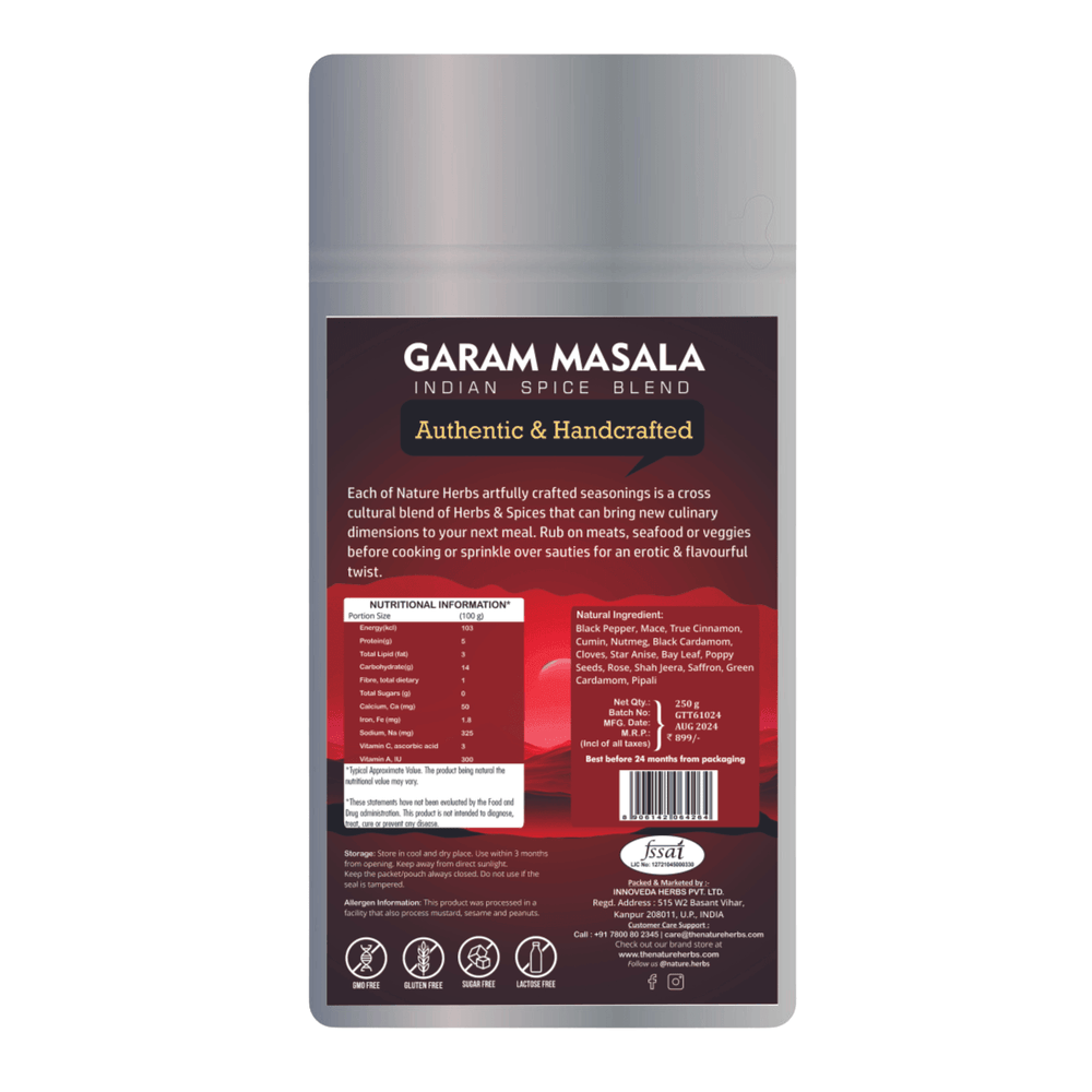 Garam Masala Powder 250 Grams - INNOVEDA