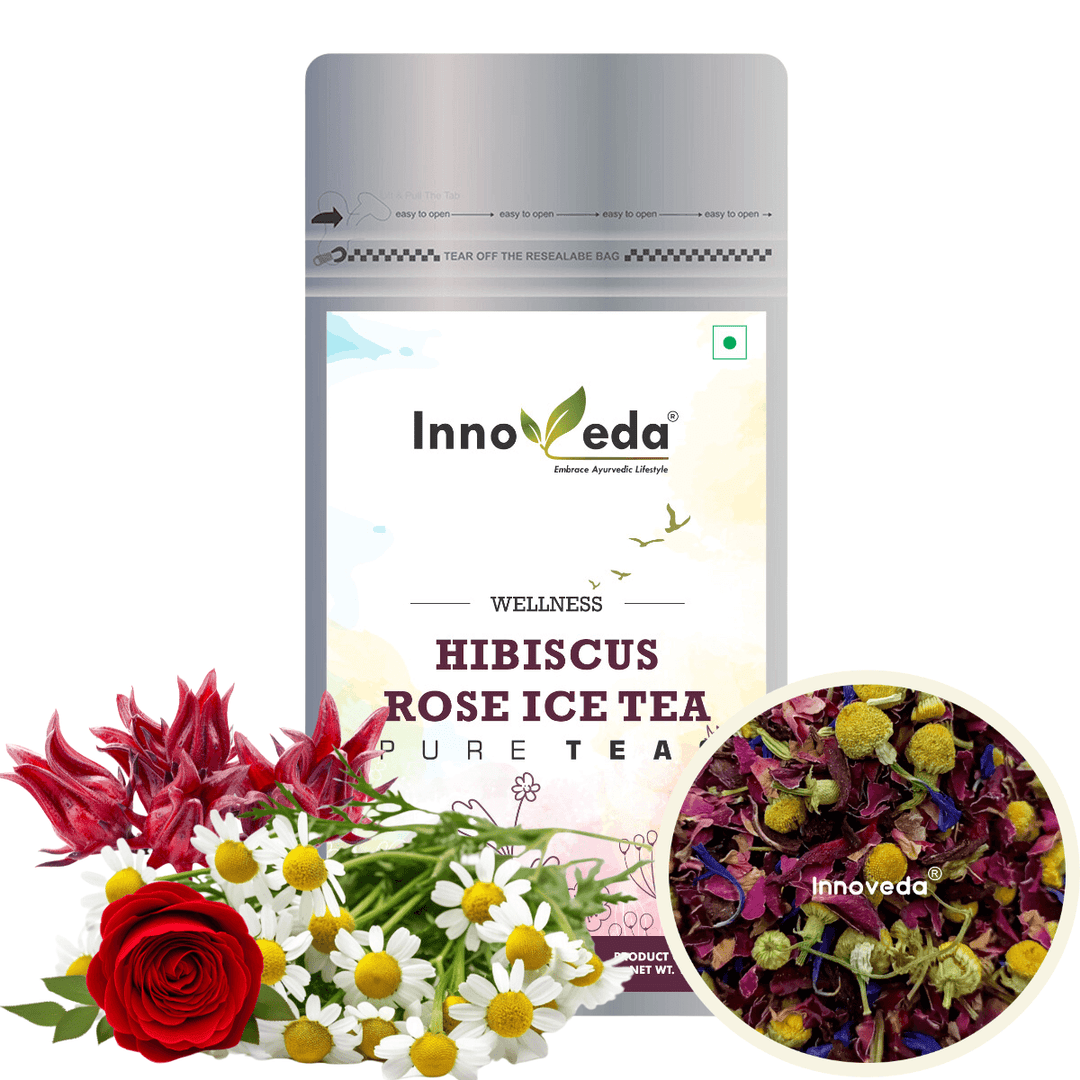 Hibiscus Rose Ice Tea For Happy Belly & Better Sleep (30 Tea Cups) 50 Grams - INNOVEDA