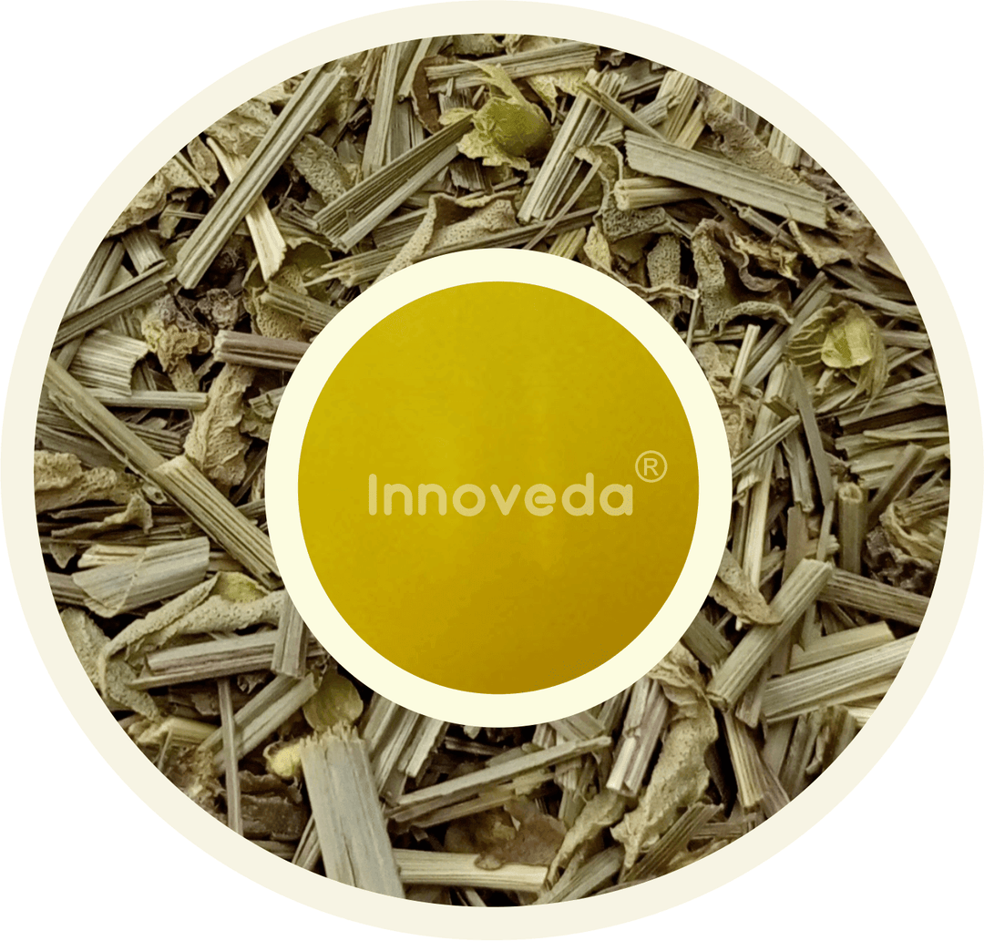 Holy Basil Lemon Tea For Digestion & Bloating (50 Tea Cups) 100 Grams - INNOVEDA