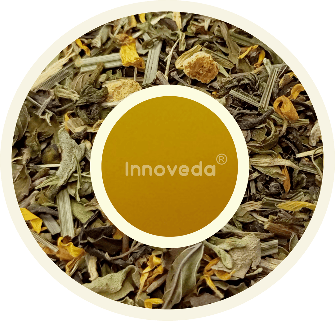 Immunity Boost Tea With Guduchi, Ashwagandha (50 Tea Cups) 100 Grams - INNOVEDA