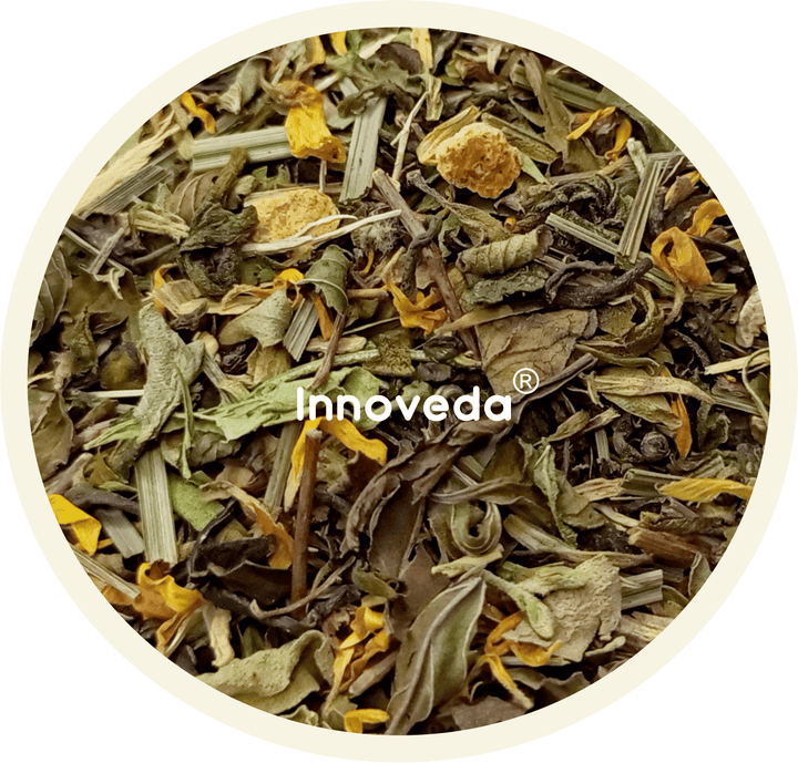 Immunity Boost Tea With Guduchi, Ashwagandha (50 Tea Cups) 100 Grams - INNOVEDA