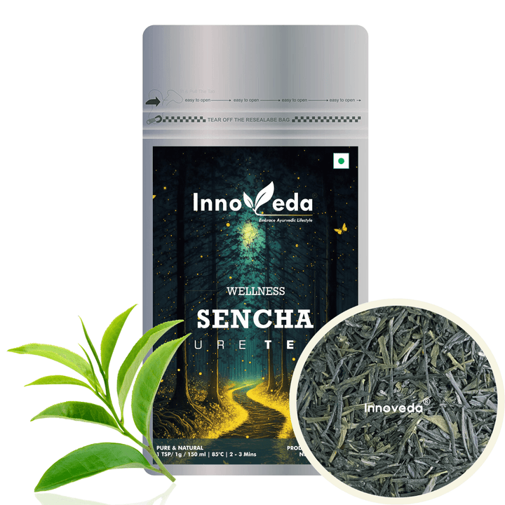 Japanese Sencha Tea to Energize & Invigorate (25 Tea Cups) 28 Grams - INNOVEDA