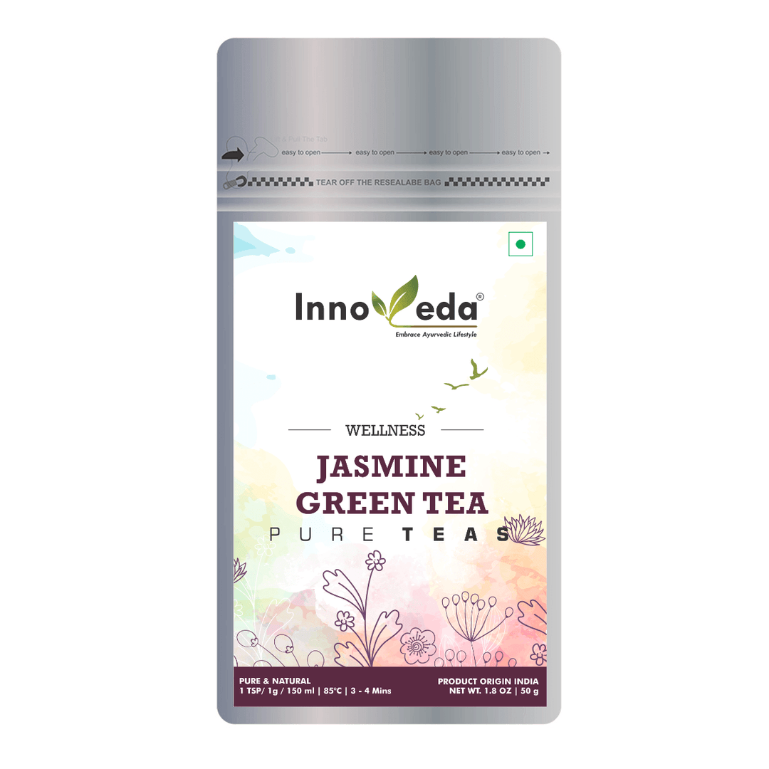 Jasmine Green Tea With Anti Aging Properties (30 Tea Cups) 50 Grams - INNOVEDA