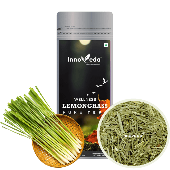 Lemongrass Leaf Tea Helps Relax Muscles & Induce sleep (50 Tea Cups) 100 Grams - INNOVEDA