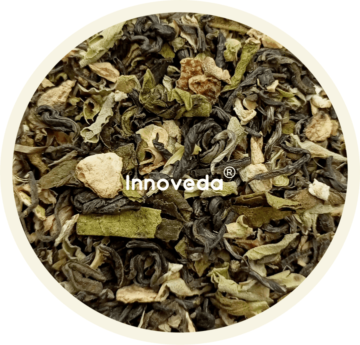 Lemony Ginger Tea Helps Digestive Distress (50 Tea Cups) 100 Grams - INNOVEDA