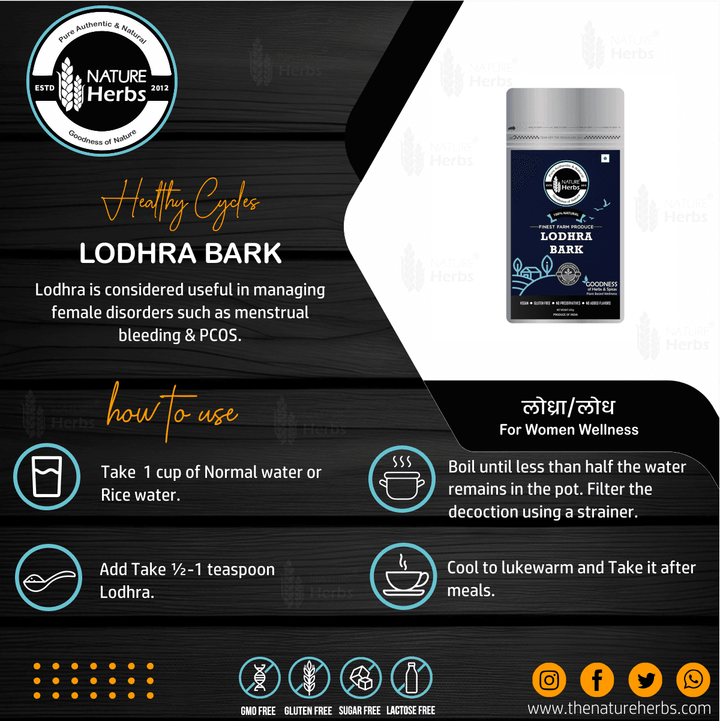 Lodhra Bark Tea - INNOVEDA