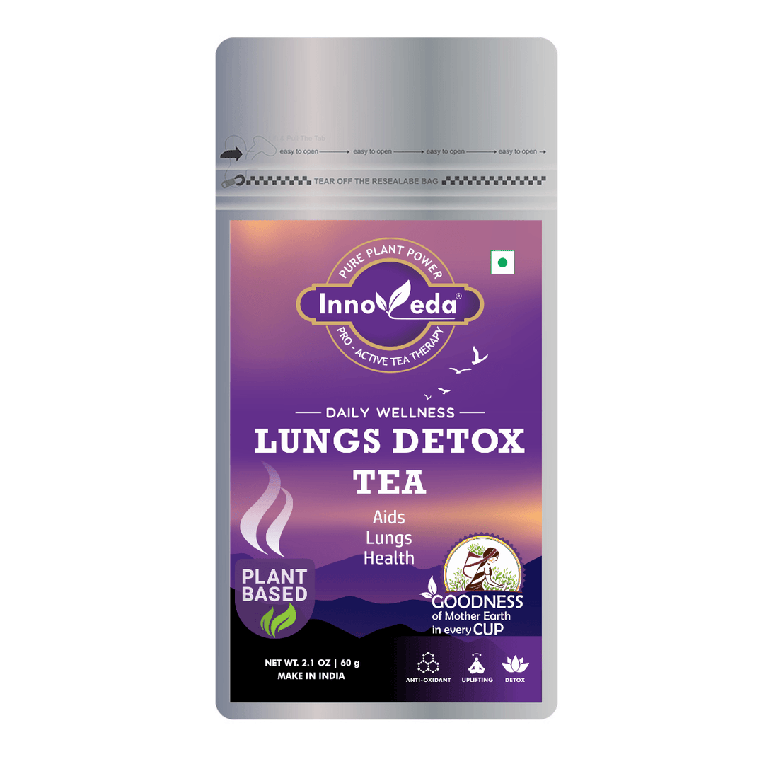 Lungs Detox Tea With Lobelia, Valerian, Mullein, St. John Wort & Rhodiola  Rosea