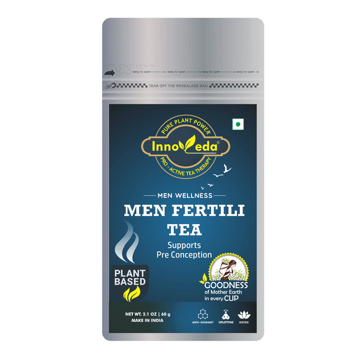 Men Fertili Tea With Maca Root, Tribulus & Saffron (30 Tea Cups) 60 Grams - INNOVEDA