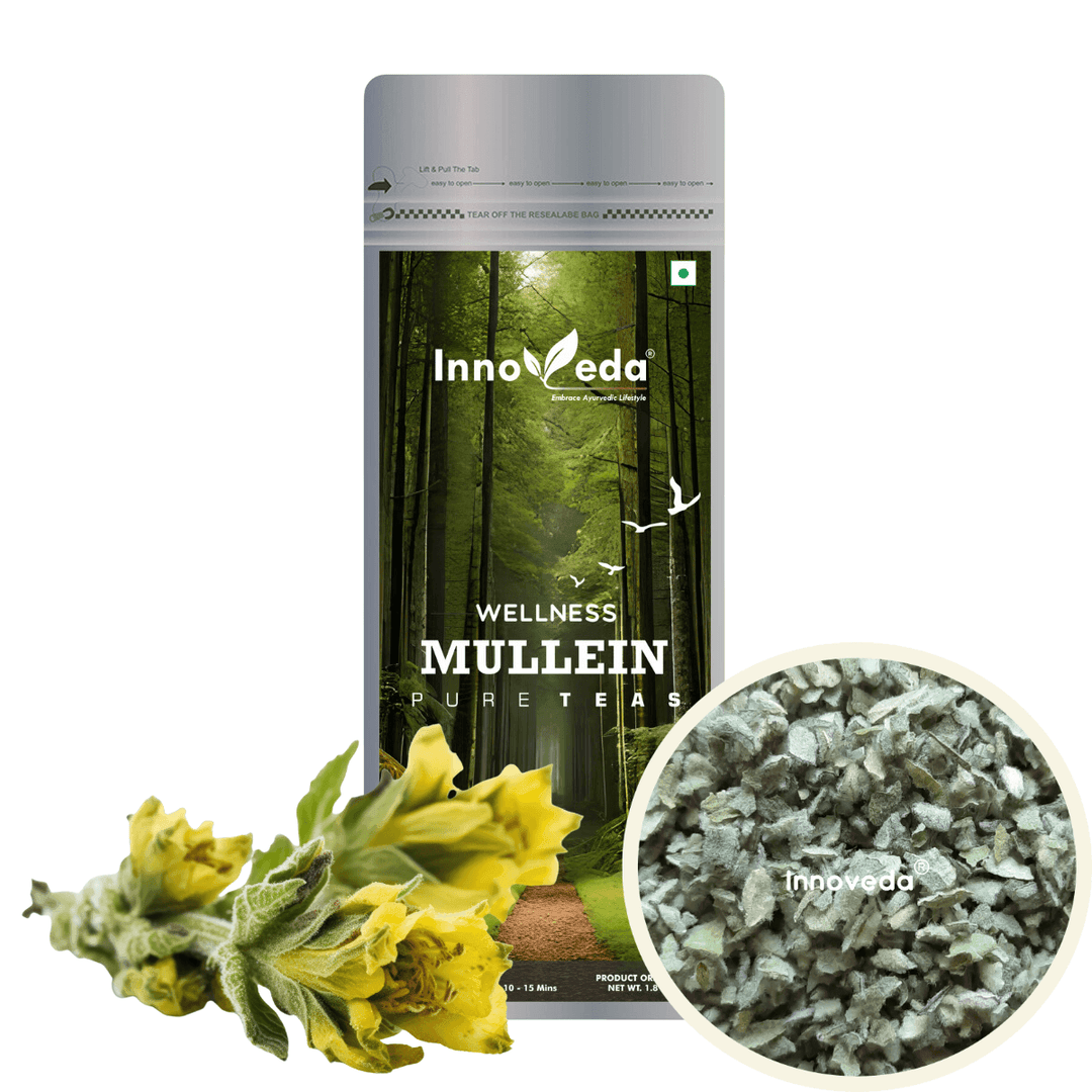 Mullein Pure Leaf Tea For Lungs Health (30 Tea Cups) 50 Grams - INNOVEDA