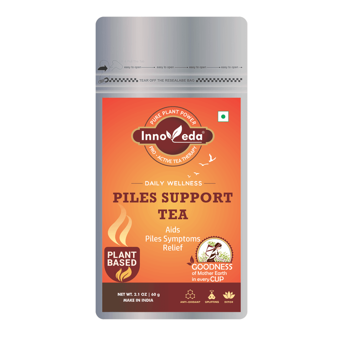 Piles Support Tea - Hemorrhoid Support Tea Relief from Constipation (30 Tea Cups) 60 Grams - INNOVEDA