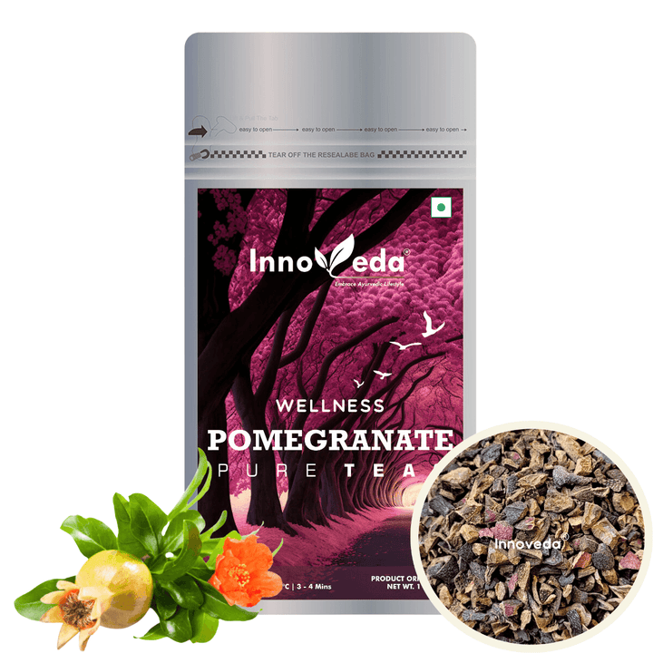 Pomegranate Flower Tea Support Cardiovascular Health (30 Tea Cups) 50 Grams - INNOVEDA