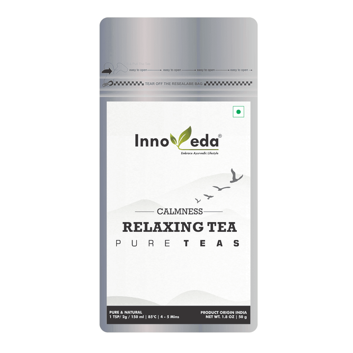 Relaxing Tea for Stress Relief & Calmness (30 Tea Cups) 50 Grams - INNOVEDA