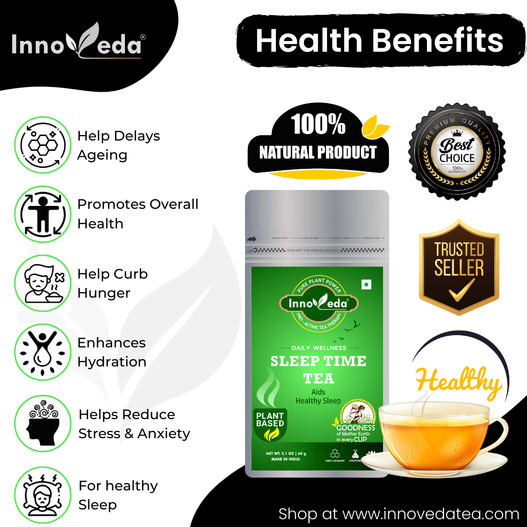 Sleep Time Tea - Helps with Insomnia, Snoring and Stress - INNOVEDA
