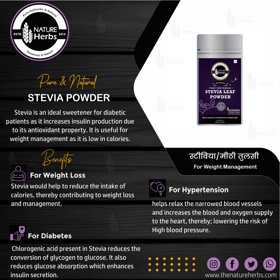 Stevia Leaves Powder - INNOVEDA