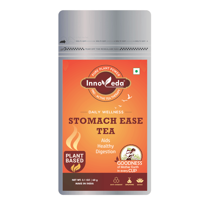 Stomach Ease Tea - Digestion Tea help with Constipation, Bloating & Gas (30 Tea Cups) 60 Grams - INNOVEDA