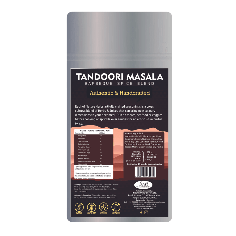 Tandoori BBQ Masala Powder 250 Grams - INNOVEDA