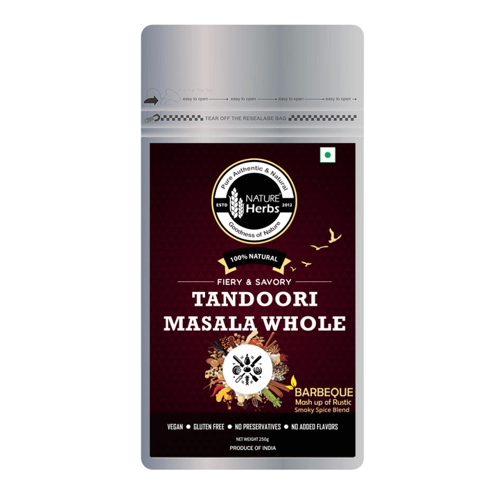 Tandoori BBQ Masala Whole (Sabut) 250 Grams - INNOVEDA