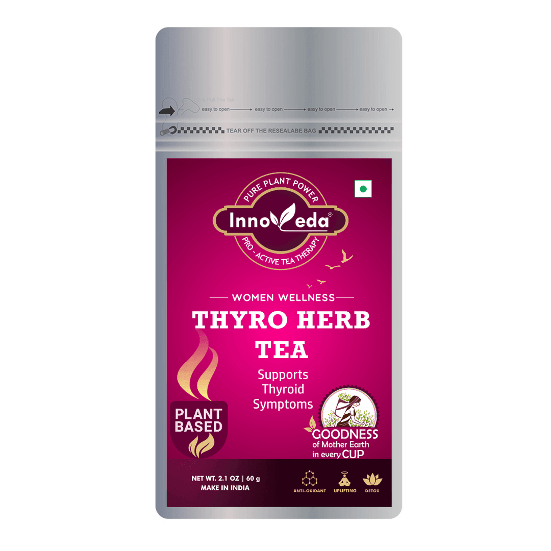 THYRO Herb Tea Helps balance TSH, T3 and T4 levels (30 Tea Cups) 60 Grams - INNOVEDA