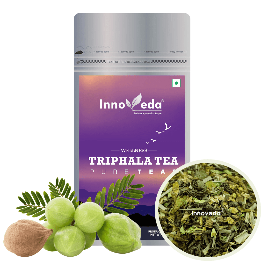 Triphala Tea Aids Digestion & Weight Loss (50 Tea Cups) 100 Grams - INNOVEDA