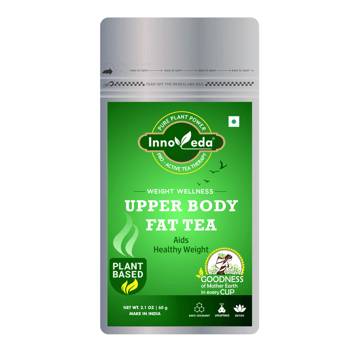 Upper Body Fat Tea Helps with Chest, Shoulders, Neck and Arms Weight (30 Tea Cups) 60 Grams - INNOVEDA