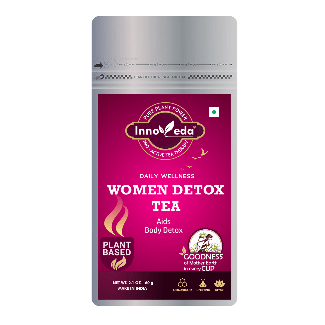 Women Detox Tea - Helps with Weight Loss, Liver Detox and Intestinal Health - INNOVEDA