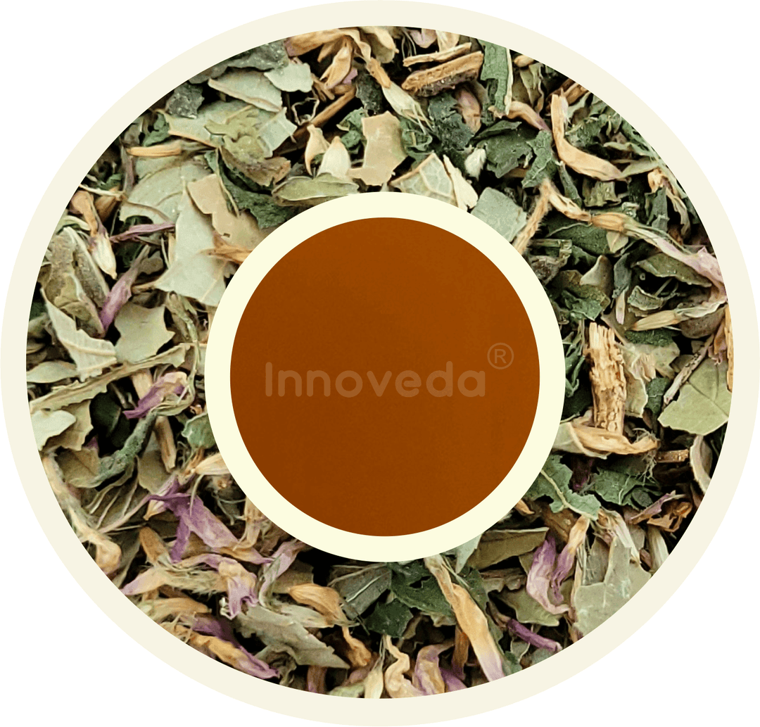 Women Fertili Tea With Dong Quai, Ashoka, Lodh & Red Clover (30 Tea Cups) 60 Grams - INNOVEDA