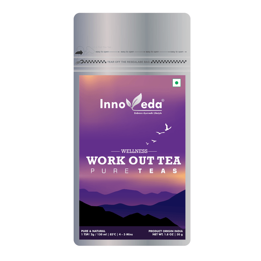 Work Out Tea With Rhodiola, Tribulus & Ashwagandha - INNOVEDA
